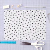 Zwarte en witte Confetti Stippen Tissuepapier (Craft)