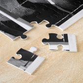 Zwarte en Witte Curieuze Holstein-Koeien in het pu Legpuzzel (Zijkant)