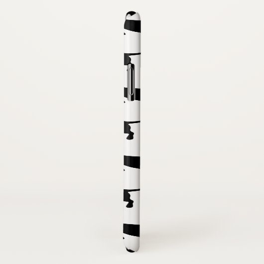 Zwarte en Witte Dachshunds Aangepaste naam Case-Mate iPhone Case (Achterkant / rechts)