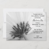 Zwarte en Witte Daisy Bridal Shower Kaart (Voorkant)