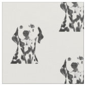 Zwarte en witte Dalmatian Stof (Close Up)