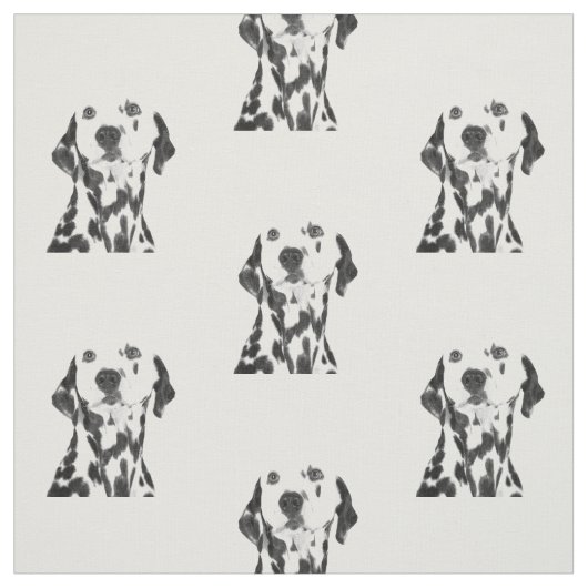 Zwarte en witte Dalmatian Stof (Swatch)
