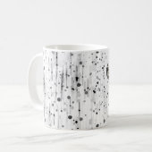 Zwarte en witte dalmatische hond koffiemok (Voorkant links)