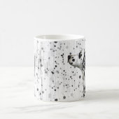 Zwarte en witte dalmatische hond koffiemok (Center)