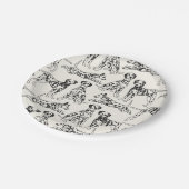 Zwarte en witte Dalmatische honden Papieren Bordje (Gekanteld)