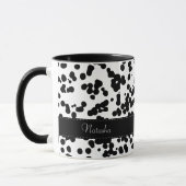 Zwarte en witte Dalmatische Spots Mok (Links)