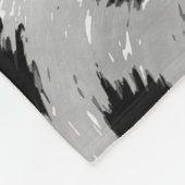 Zwarte en witte Dalmatische Spots Pattern Fleece Deken (Hoek)