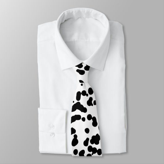 Zwarte en witte Dalmatische Spots Stropdas (Gebonden)