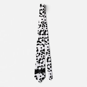 Zwarte en witte Dalmatische Spots Stropdas