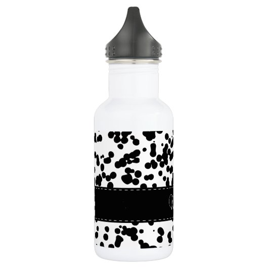 Zwarte en witte Dalmatische Spots Waterfles (Links)