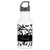 Zwarte en witte Dalmatische Spots Waterfles (Voorkant)