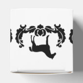Zwarte en witte Damask Horse Bedankdoosjes (Bovenkant)