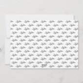 Zwarte en Witte Dennennaalden Gelukkig Hanukkah Fa Feestdagenkaart (Achterkant)