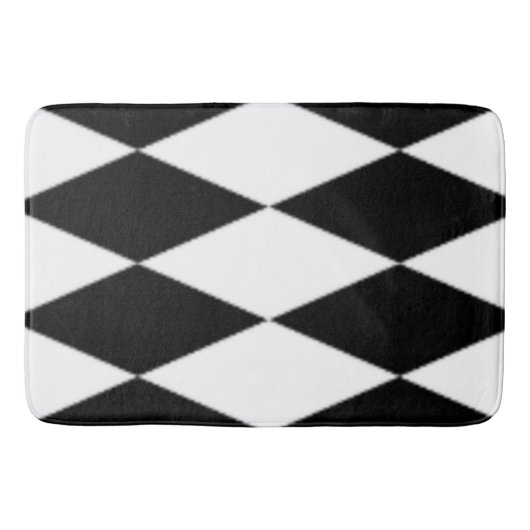 ZWARTE EN WITTE DIAMONEN BADMAT (Voorkant)