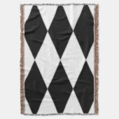 ZWARTE EN WITTE DIAMONEN DEKEN (Voorkant Verticaal)