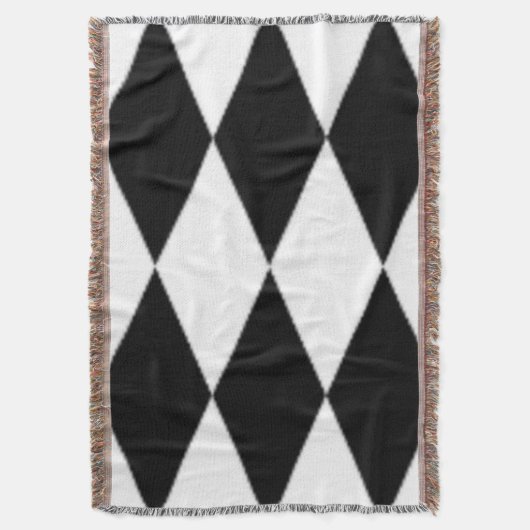 ZWARTE EN WITTE DIAMONEN DEKEN (Voorkant Verticaal)