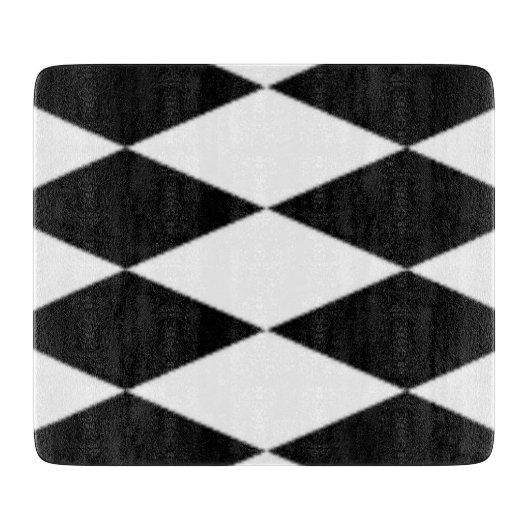 ZWARTE EN WITTE DIAMONEN SNIJPLANK (Voorkant)