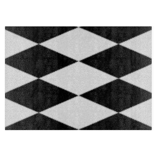 ZWARTE EN WITTE DIAMONEN SNIJPLANK (Voorkant)