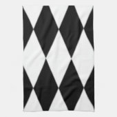 ZWARTE EN WITTE DIAMONEN THEEDOEK (Verticaal)