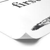 Zwarte en Witte dierentuin Poster (Hoek)