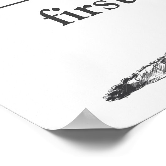 Zwarte en Witte dierentuin Poster (Hoek)