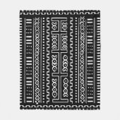 Zwarte en witte doek, rugleuning, 50 x 60 inch fleece deken (Voorkant)