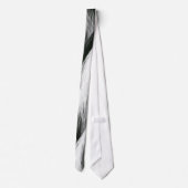 Zwarte en witte doezelaar stropdas (Achterkant)