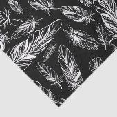 Zwarte en witte doezelaar tissuepapier (Detail)