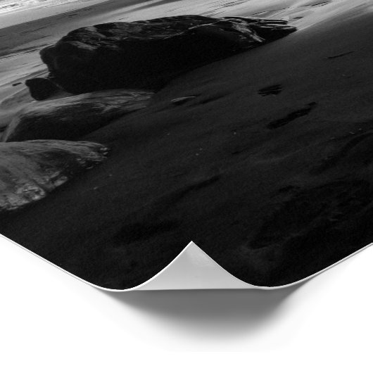 Zwarte en witte doorsnede poster (Hoek)