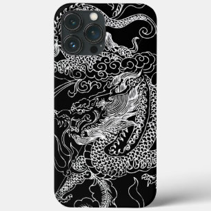 Zwarte en witte draak Case-Mate iPhone case
