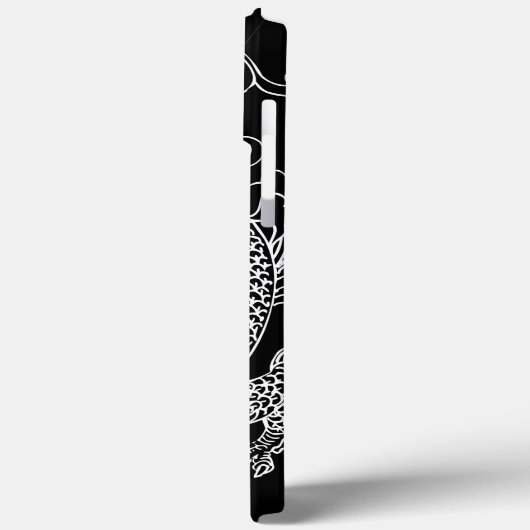 Zwarte en witte draak Case-Mate iPhone case (Achterkant / Links)