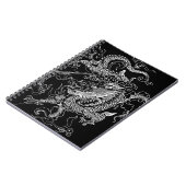 Zwarte en witte draak notitieboek (Linkerzijde)