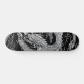 Zwarte en witte draak persoonlijk skateboard (Horizontaal)