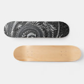 Zwarte en witte draak persoonlijk skateboard (Horizontaal)
