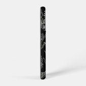 Zwarte en witte draak samsung galaxy hoesje (Rechterkant)