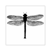 zwarte en witte dragonfly-illustratie rubberstempel (Afrduk)