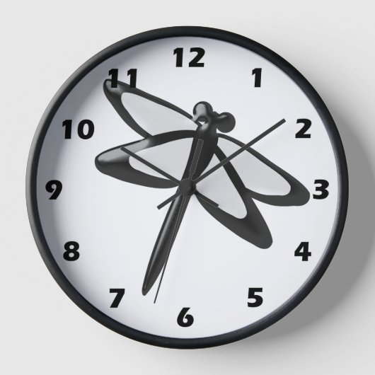 Zwarte en witte dragonvlieg (Voorkant)