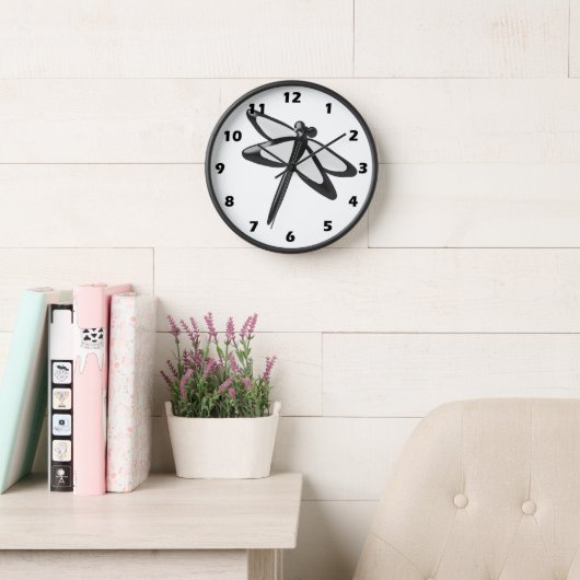 Zwarte en witte dragonvlieg (Leeskamer)