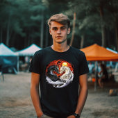 Zwarte en Witte Draken T-shirt