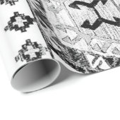 Zwarte en witte driehoek — Farmhouse Cadeaupapier (Rol Hoek)