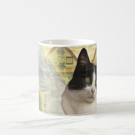 zwarte en witte driekleurig  koffiemok (Center)