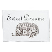 Zwarte en witte dromen kussensloop (Voorkant)