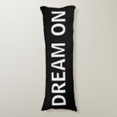 Zwarte en witte droom op body Pillow Lichaamskussen (Voorkant Verticaal)