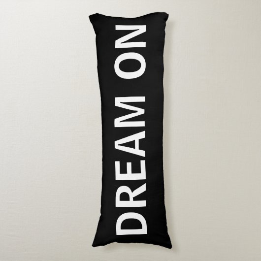 Zwarte en witte droom op body Pillow Lichaamskussen (Voorkant Verticaal)