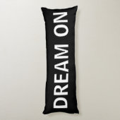 Zwarte en witte droom op body Pillow Lichaamskussen (Achterkant (Verticaal))