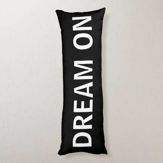 Zwarte en witte droom op body Pillow Lichaamskussen (Achterkant (Verticaal))