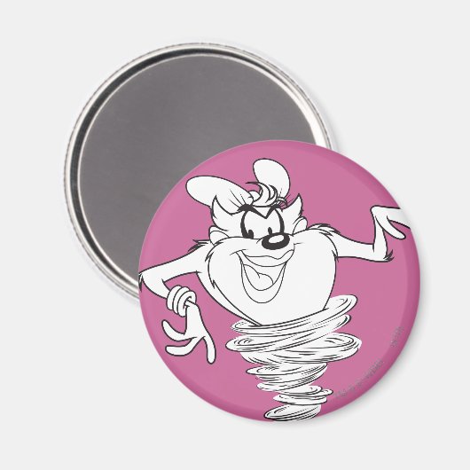 Zwarte en Witte Duivelin Magneet (Voorkant / Achterkant)