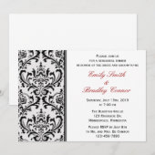 Zwarte en witte dunnedridderrepesitie kaart (Voorkant / Achterkant)