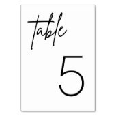 Zwarte en Witte Eenvoudige Minimalistische Weddens Kaart (Voorkant)