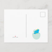 Zwarte en witte eerste verjaardag Dinosaur over de Uitnodiging Briefkaart (Achterkant)